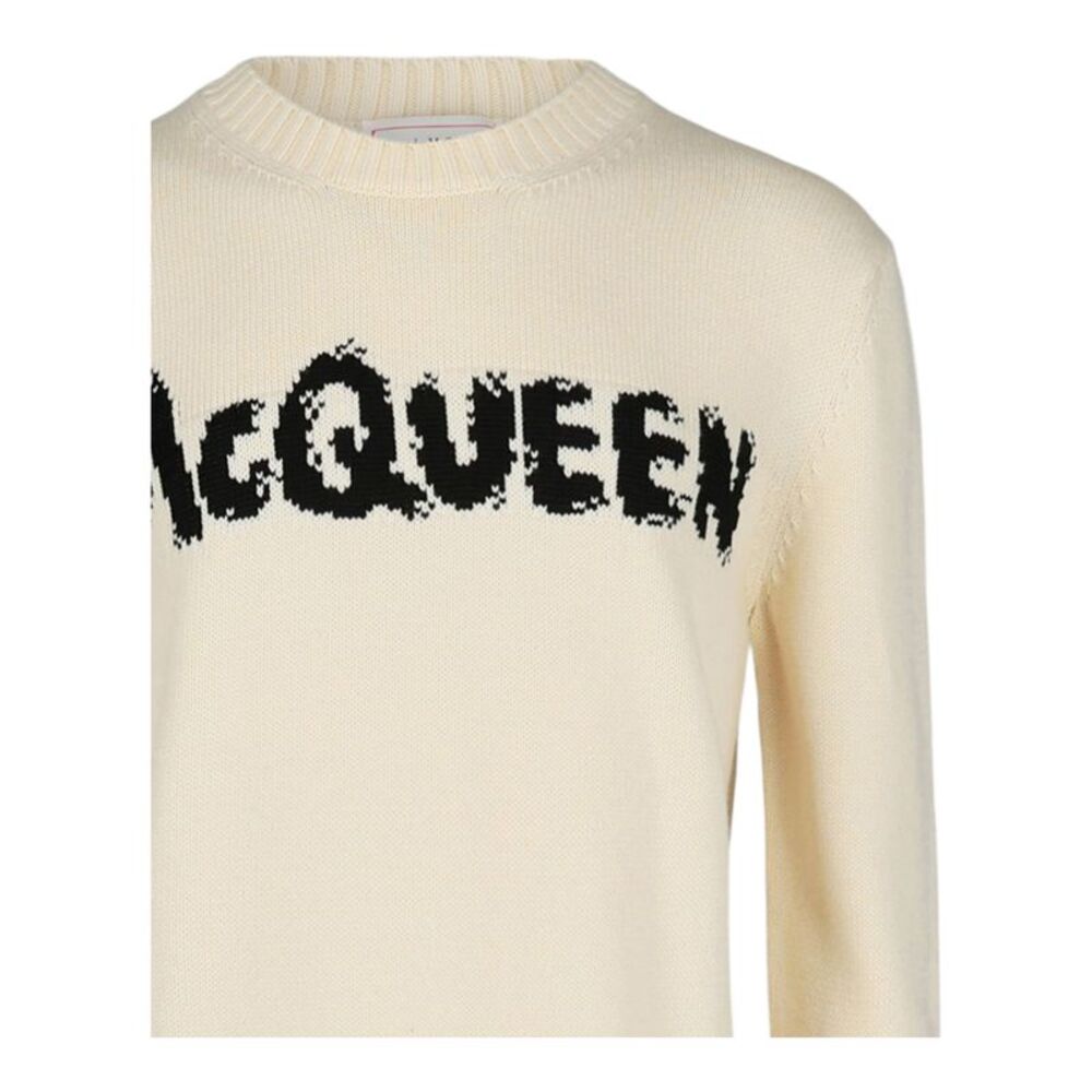 Alexander McQueen Logo Crewneck Sweater Multi Mens - Picture 3 of 3